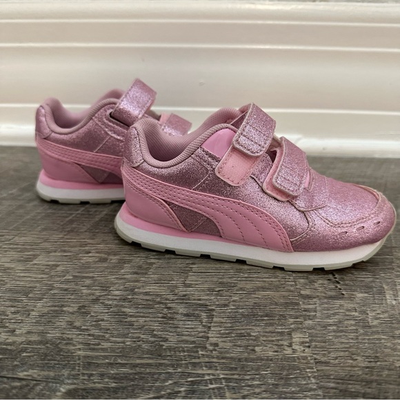 PUMA Vista Glitz Toddler Velcro Sneakers Size 9 - Picture 2 of 9